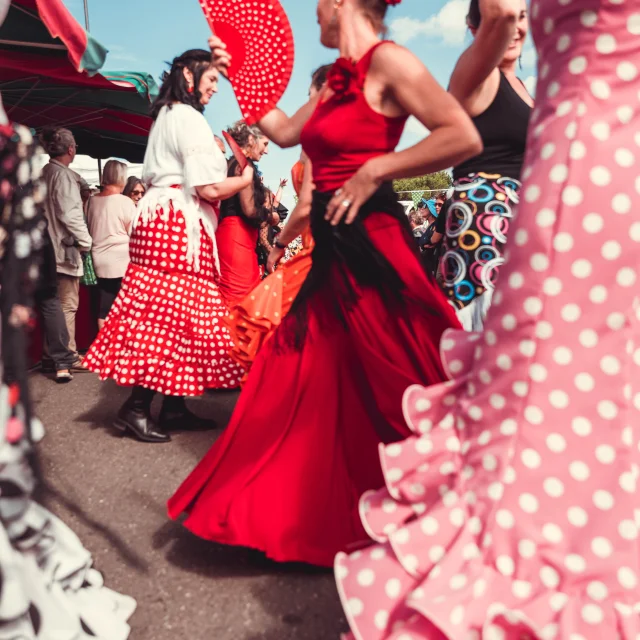 035 Greg Bronard Marche Danse Gp Kleid Rosa A Pois Flo 0260