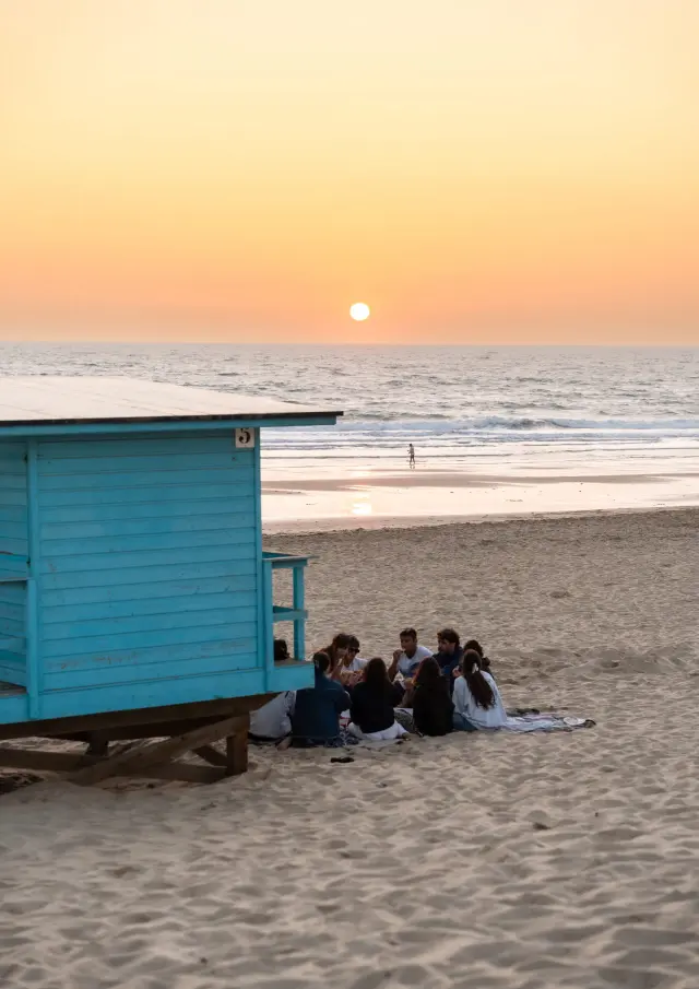Picnic at Sunset on Montalivet Beach